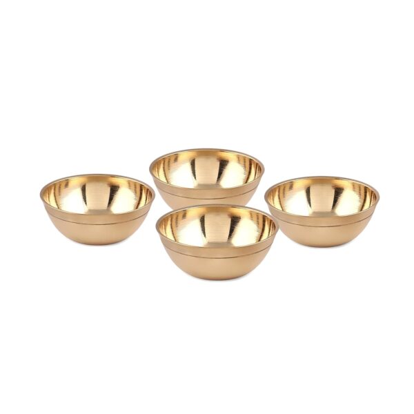 Brass Diya & Small Decorative Bowl for Puja