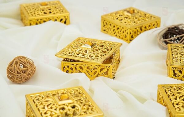 Acrylic Golden Decorative Gift Boxes