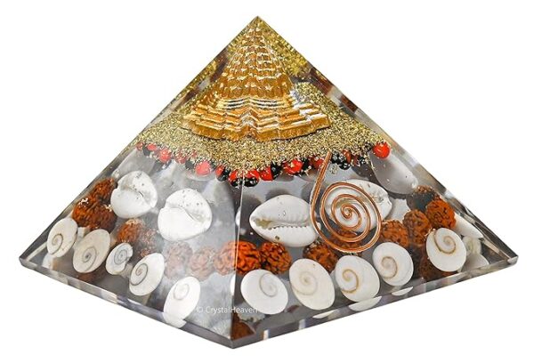 Gomati Chakra, Rudraksha, Cowrie Kodi Maha Laxmi Pyramid
