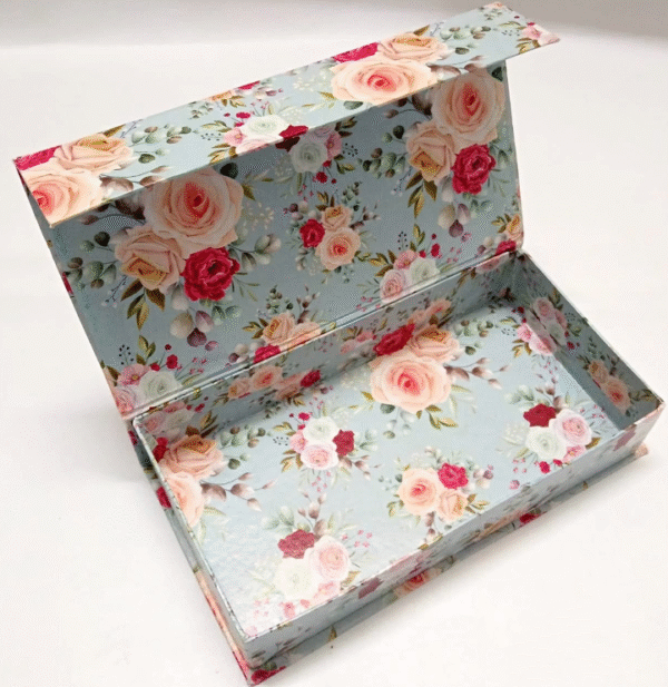 Paper Board Floral Print Gift Box