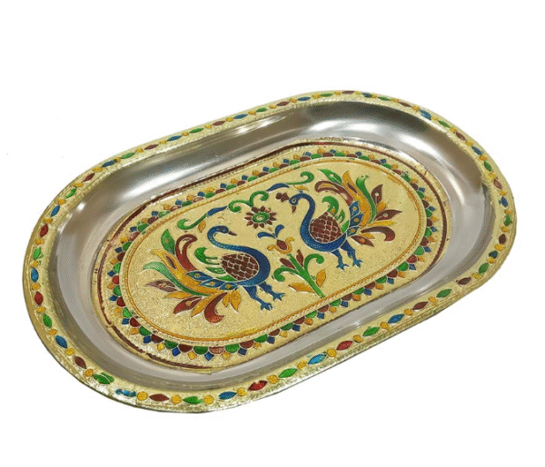 Meenakari Steel Tray (11.5″ X 7.5″)