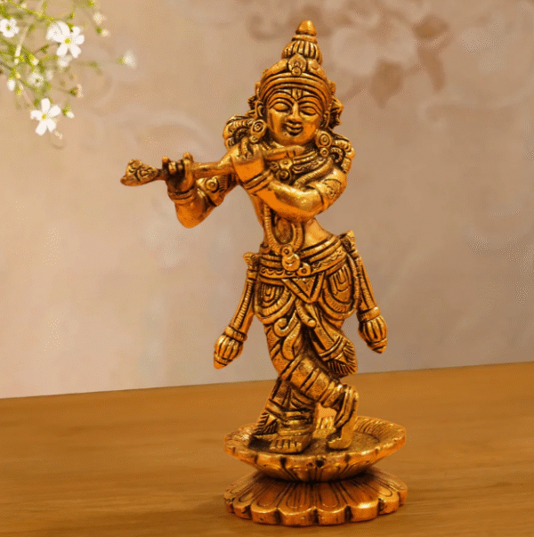 Lord Krishna Statue Playing Flute