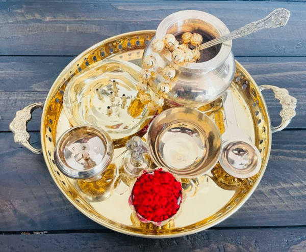Pure Brass Pooja Thali | Pooja Thali Set