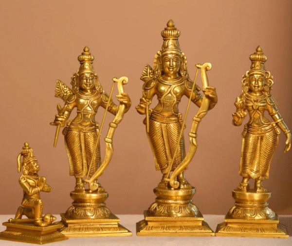 Handcrafted Brass Ram Darbaar (set of 4)