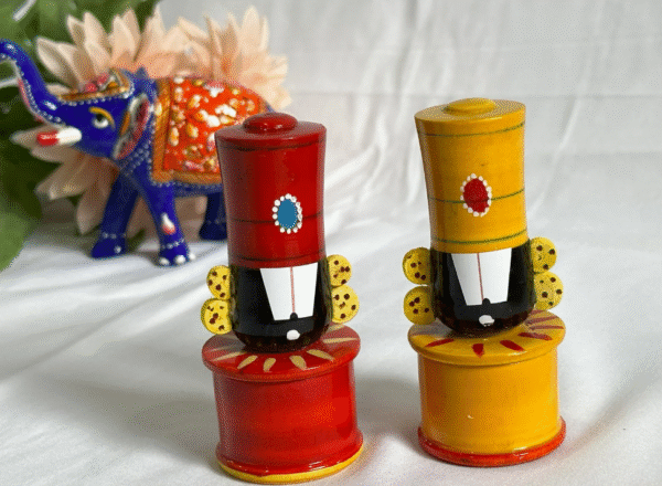 Handcrafted Etikoppaka Balaji pasupu Kumkum set